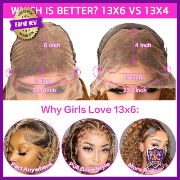 30 Inch Human Hair Lace Front Wig Glueless Deep Wave Bohemian Style main image 5
